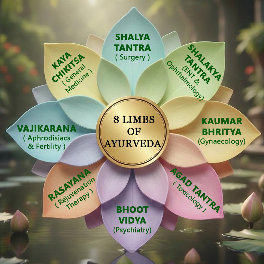 8 Limbs of Ayurveda